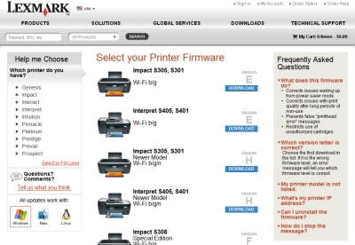 Lexmark S605 Firmware Update